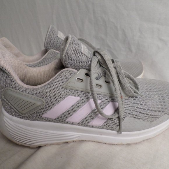 Adidas Running Shoes Adiwear Grey White Girls Sneakers Size 3 - Picture 2 of 12